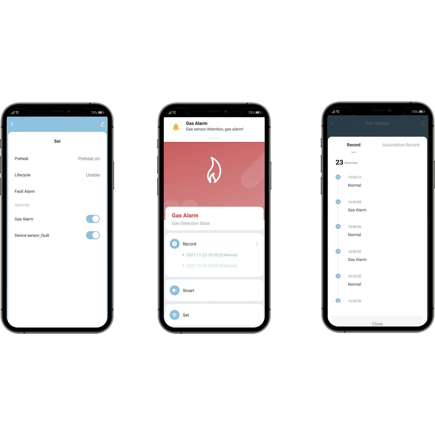 Sygonix Gasmelder mit App-Steuerung - Methan-Detektor für Sicherheit zuhause - 4064161200873