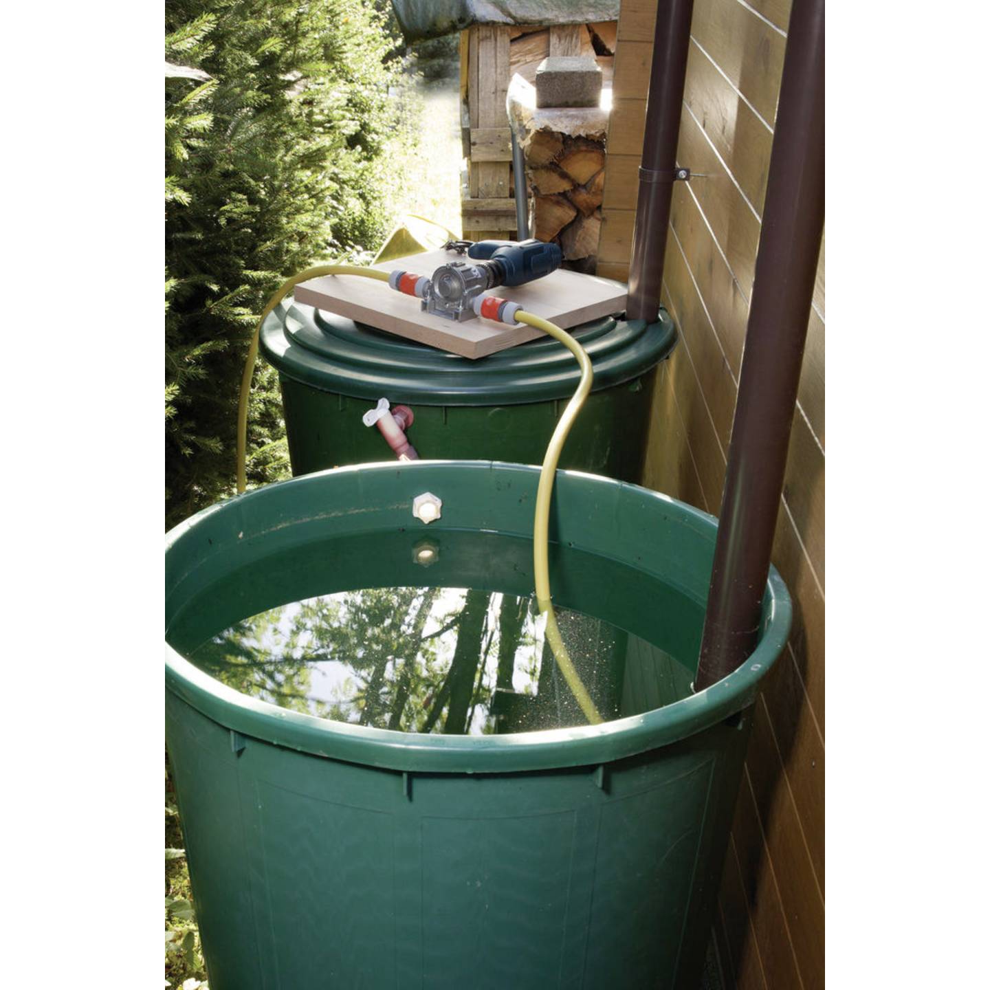 Wolfcraft Bohrmaschinenpumpe selbstansaugend 3000l/h 2800U/min robust - 4006885220003