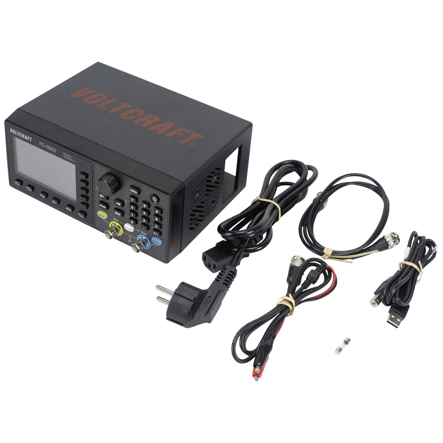 VOLTCRAFT FG-1602 Funktionsgenerator Signalgenerator 60MHz 2-Kanal USB LCD - 4064161227122