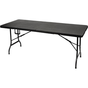 B-Ware Perel Campingtisch Klapptisch Schwarz FP180W Outdoor Tisch 100kg belastbar