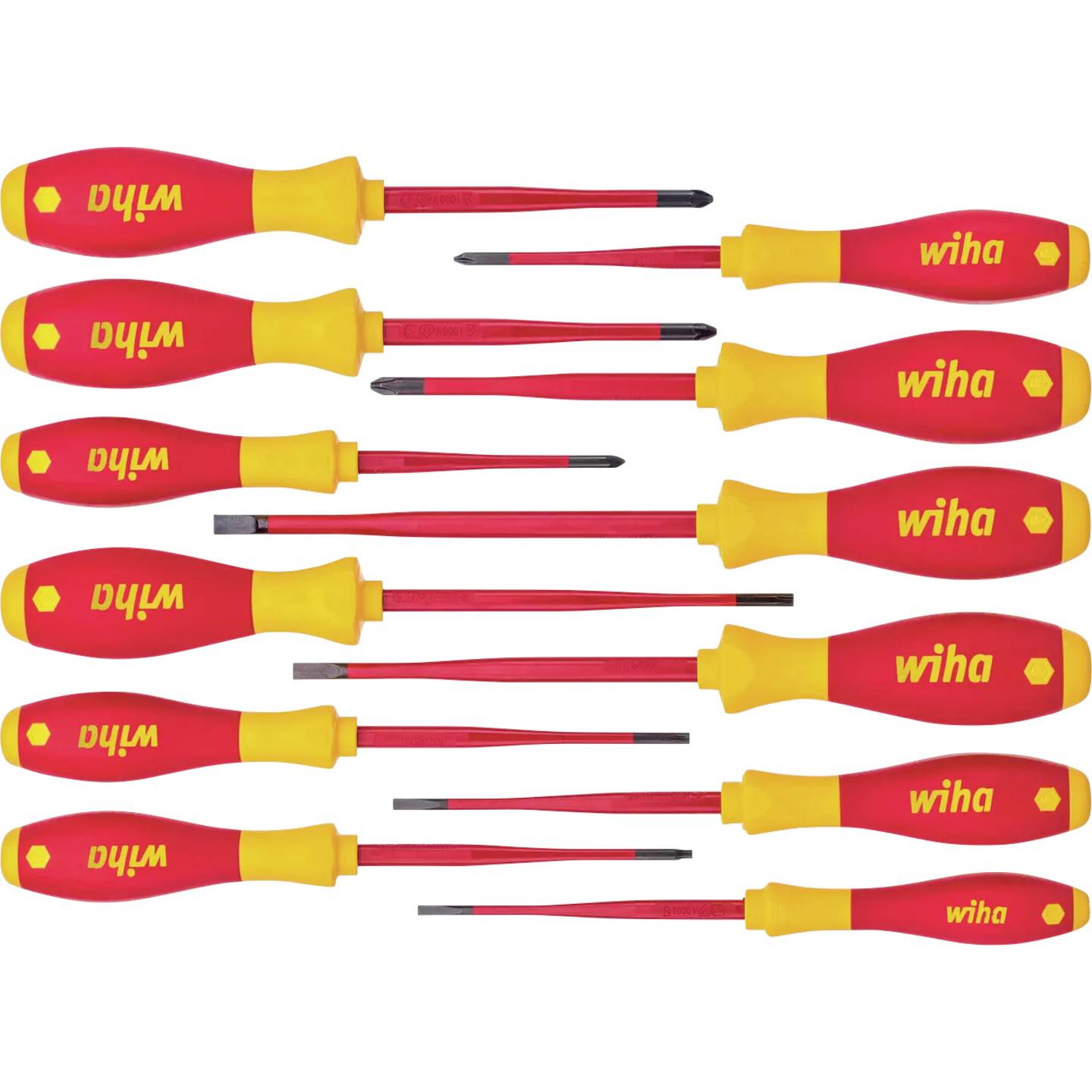 Wiha Schraubendreher Set VDE 12tlg. slimFix Handwerkzeug für spannungsführende - 4010995410032