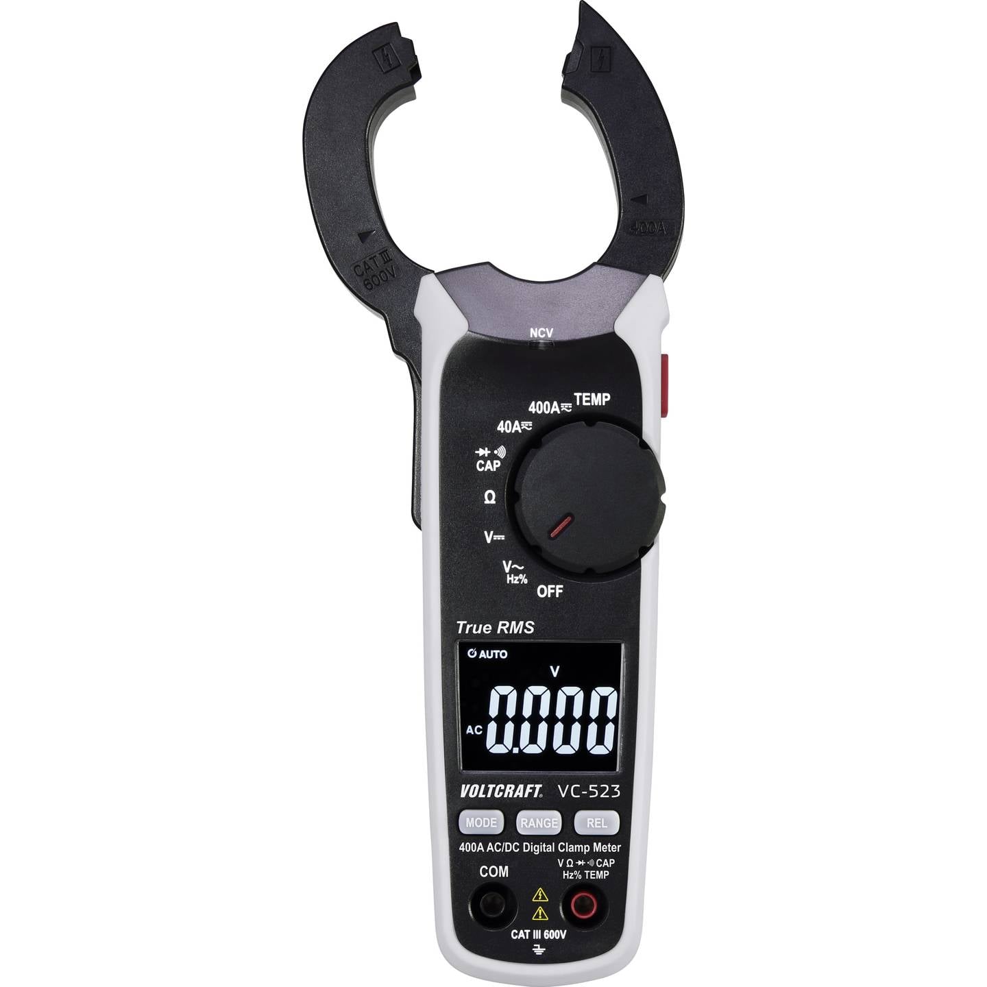 Voltcraft Stromzange VC-523 digitale Messzange 400A CAT III 600V True RMS - 4053199547463