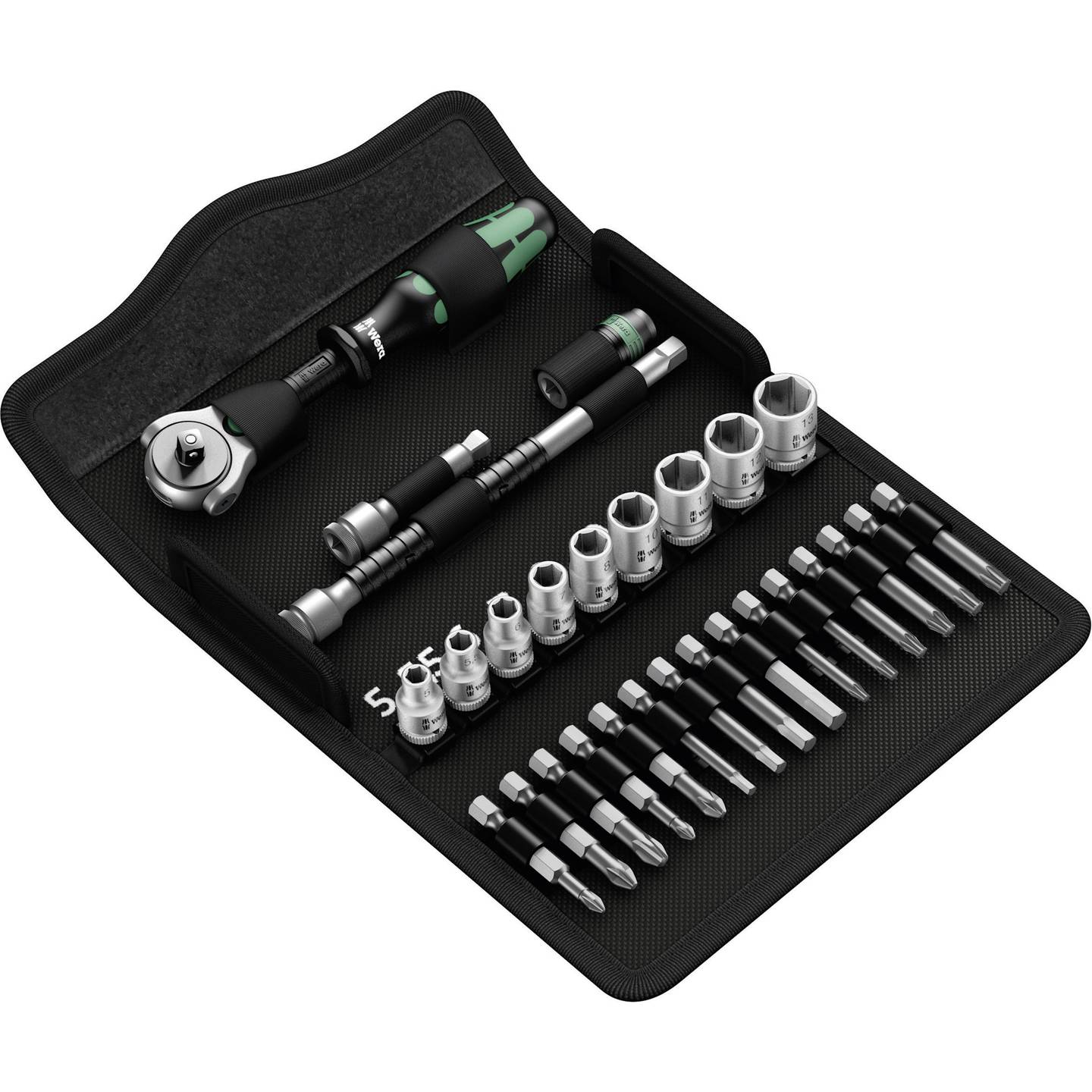 Wera Steckschlüsselsatz Zyklop Speed 1/4" 28-teilig Handwerkzeug metrisch - 4013288174000