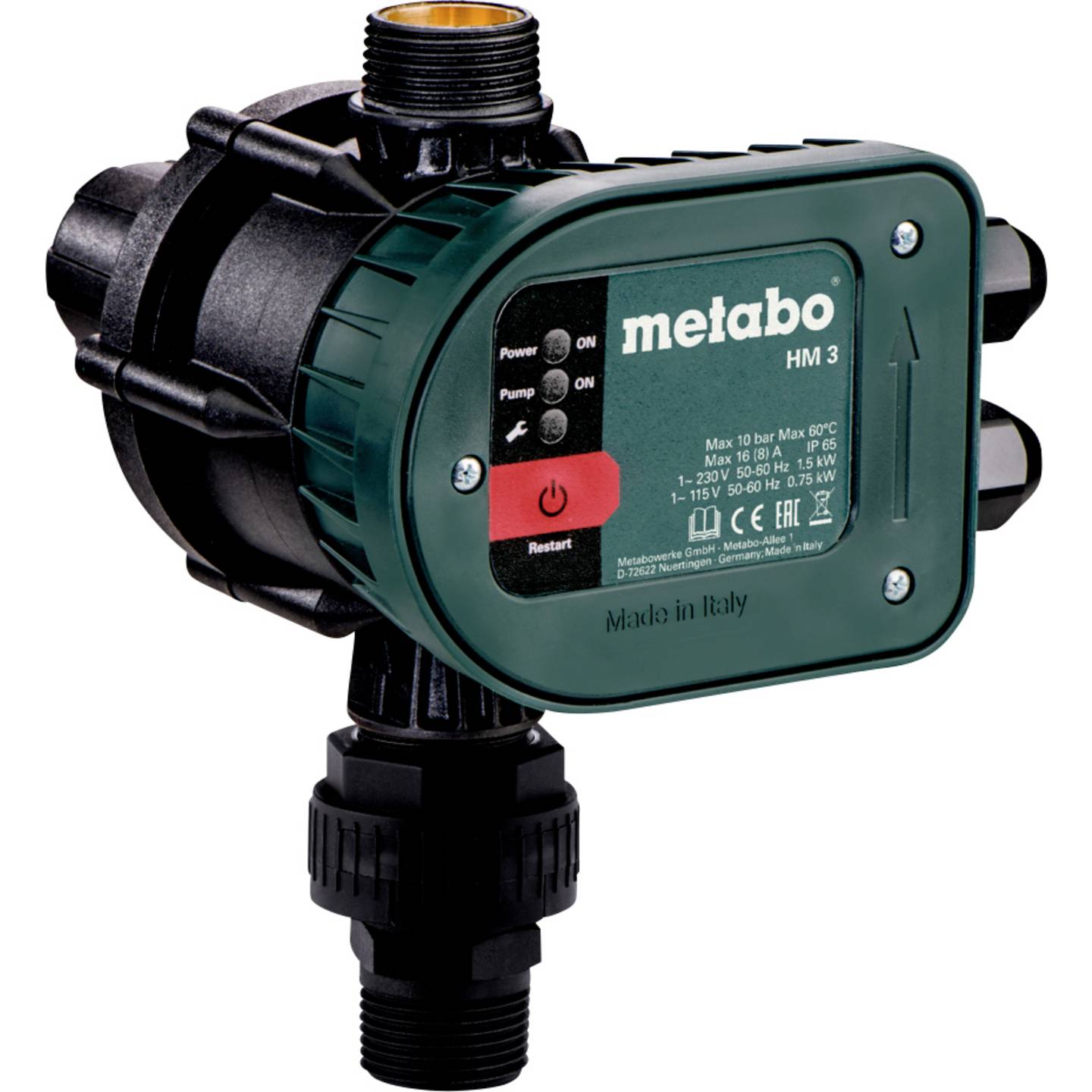 Metabo Trockenlaufschutz 33,25mm AG 25mm IG Druckanschluss Sicherheitsventil - 4007430310200