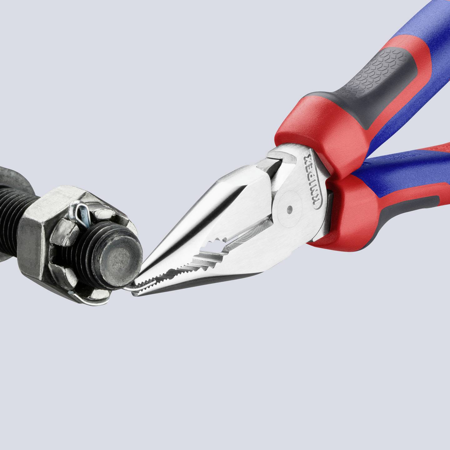 Knipex Kombizange 185mm Zange Werkstatt Schneidhärte 64HRC Ergonomische Griffe - 4003773088349