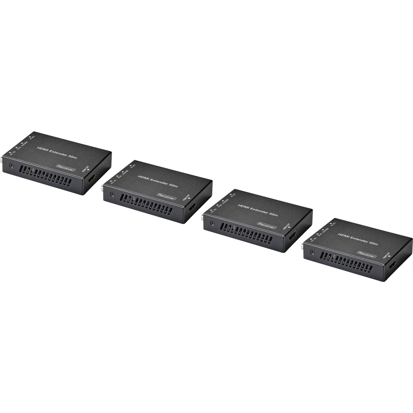 SpeaKa HDMI Extender Set mit 1 Sender und 4 Empfängern, 50 m über RJ45 - 4064161177144