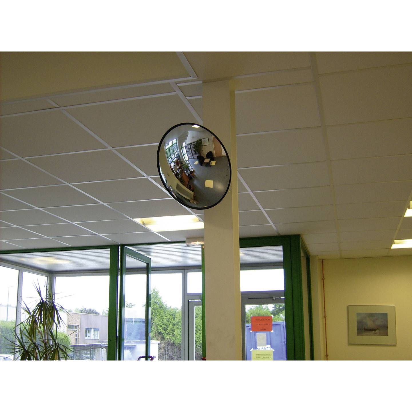 VISO MIROIR Sicherheitsspiegel Rundspiegel Ø33cm Wandhalterung Glas Innen Außen - 3321369936012
