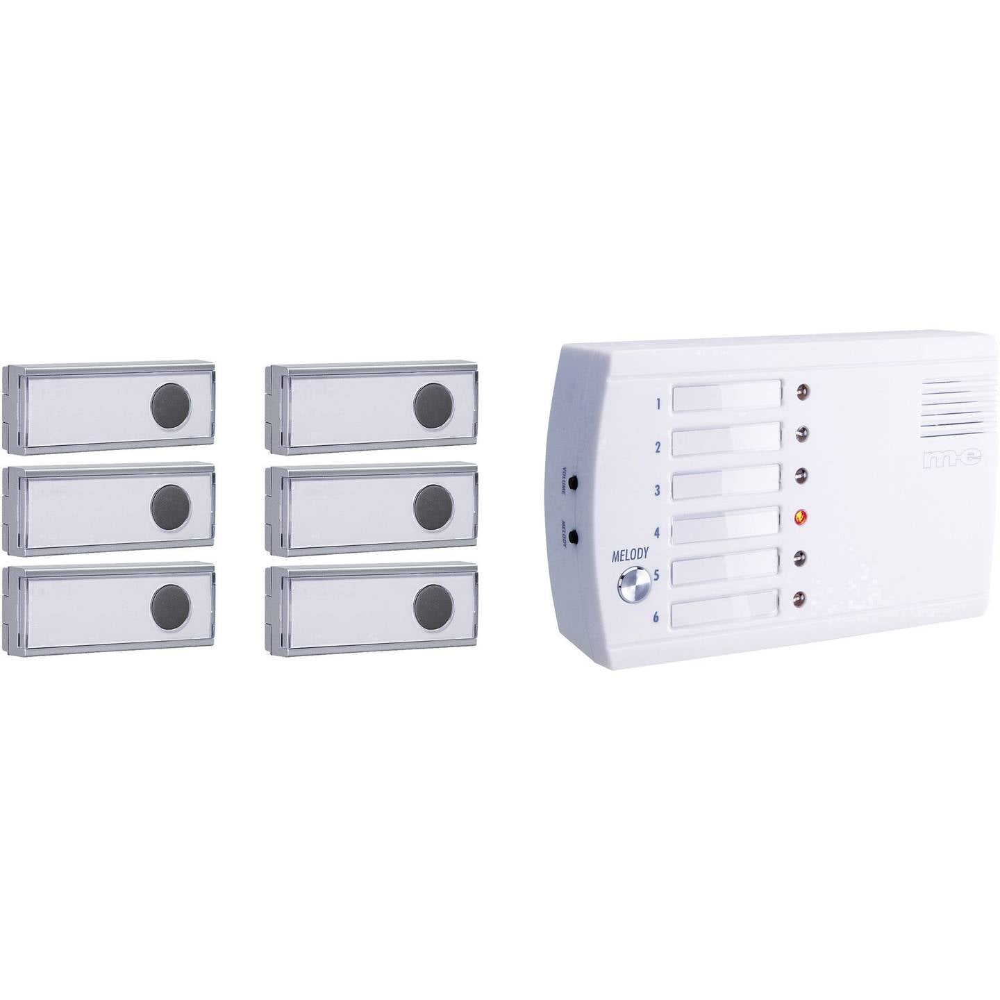 m-e modern-electronics Funkklingel FRS-106.1 Funk-Ruf-System 200m 36 Melodien - 4250109131105