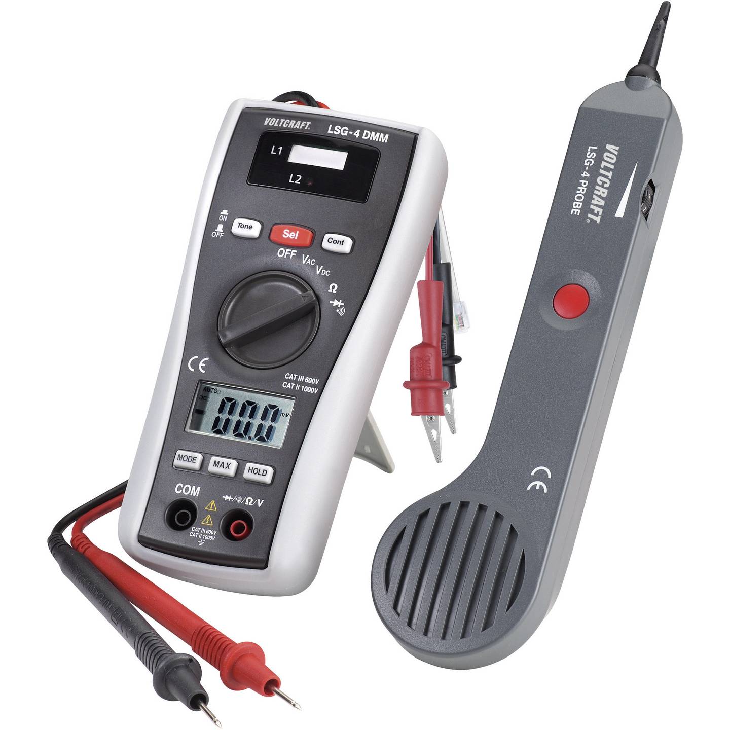 Voltcraft Leitungssucher LSG-4 Signalverfolger Multimeter Durchgangsprüfer 400m - 4053199991488
