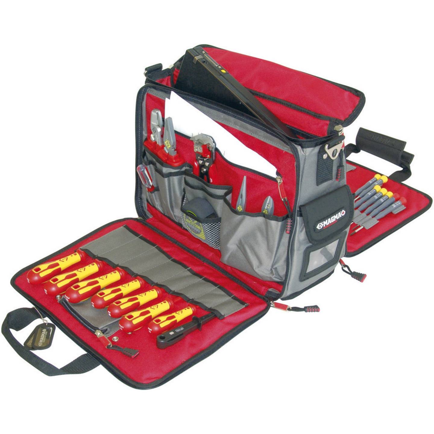 C.K Werkzeugtasche unbestückt Techniker Tasche Polyester schwarz 210x460x330mm - 5013969962659