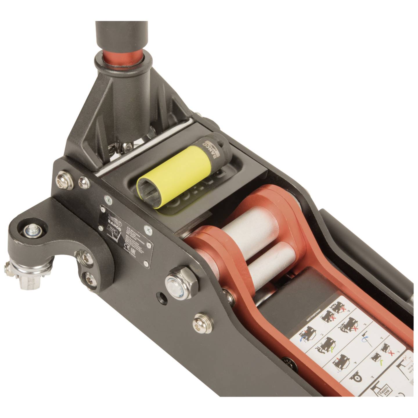 Bahco Rangierwagenheber BH1A1500A 1,5 t schwarz/orange 8,5-41,5 cm 12,8 kg - 7314150460946
