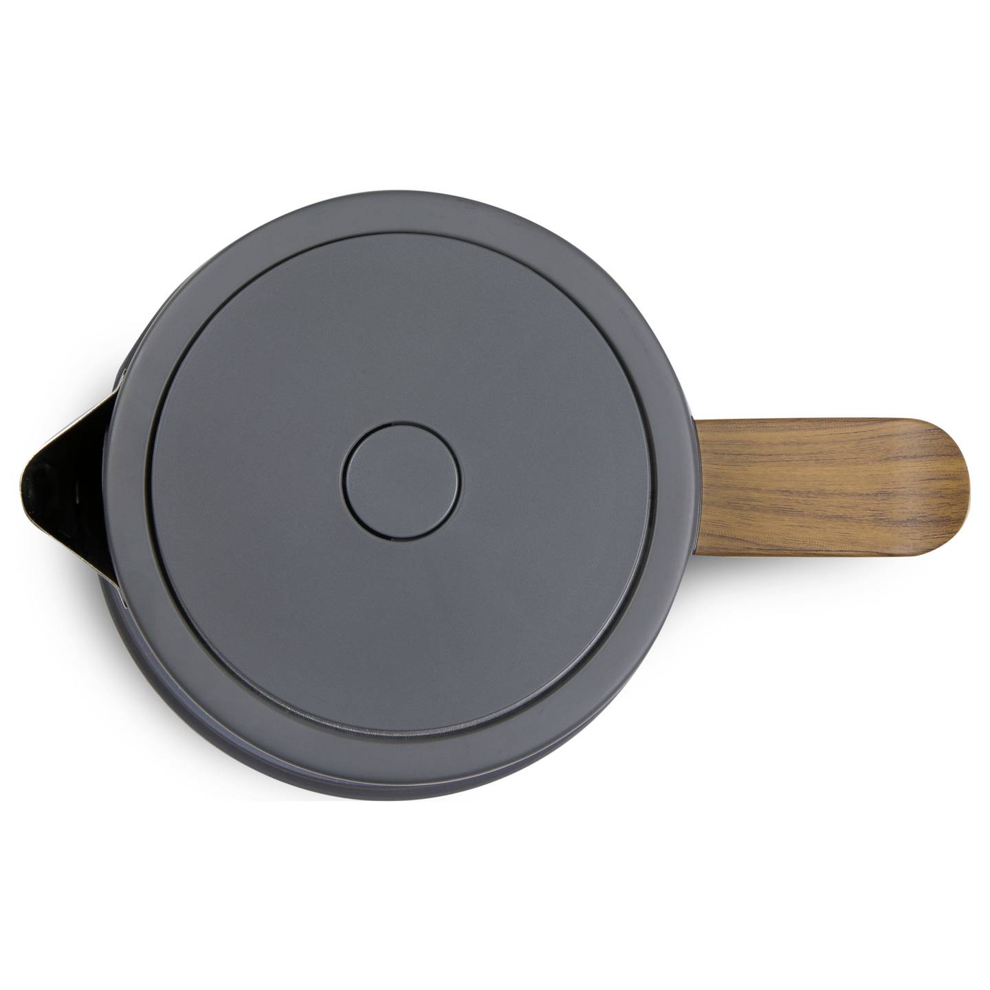 DOMO Wasserkocher Teekocher 1,7l 2200W Kocher mit Sichtfenster grau Holzoptik - 5411397164995