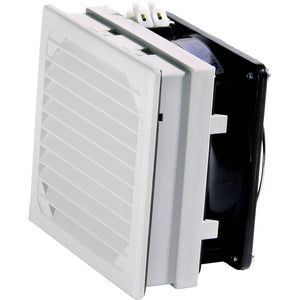 B-Ware Elmeko Filterlüfter Ventilator LV 200 24V/DC lichtgrau 130 x 130 x 77 mm