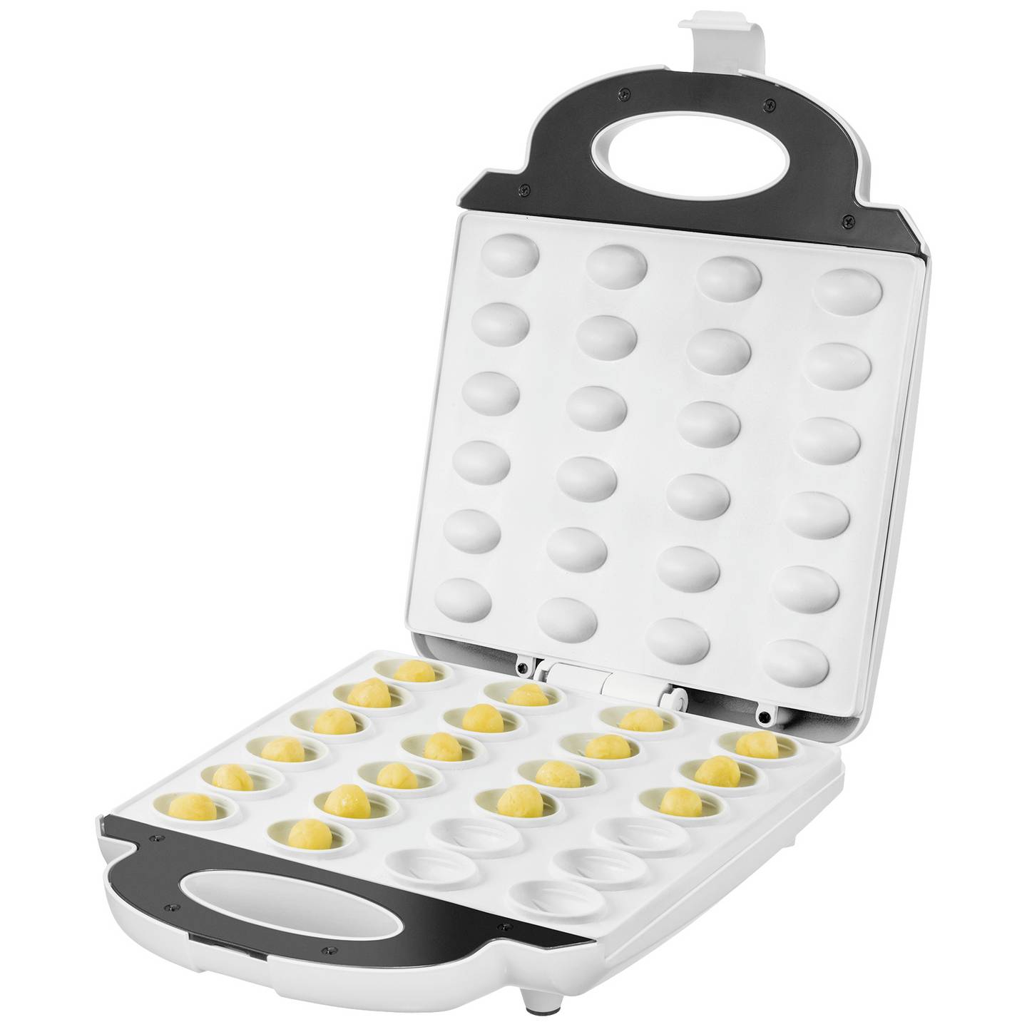 Unold Waffeleisen Backgerät Zaubernuss Kontrollleuchte klappbar Antihaft Weiß - 4011689483608