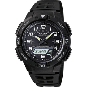 B-Ware Casio Armbanduhr AQ-S800W-1BVEF Schwarz Kunstharz 10 ATM 12h-Anzeige 42x47.6mm