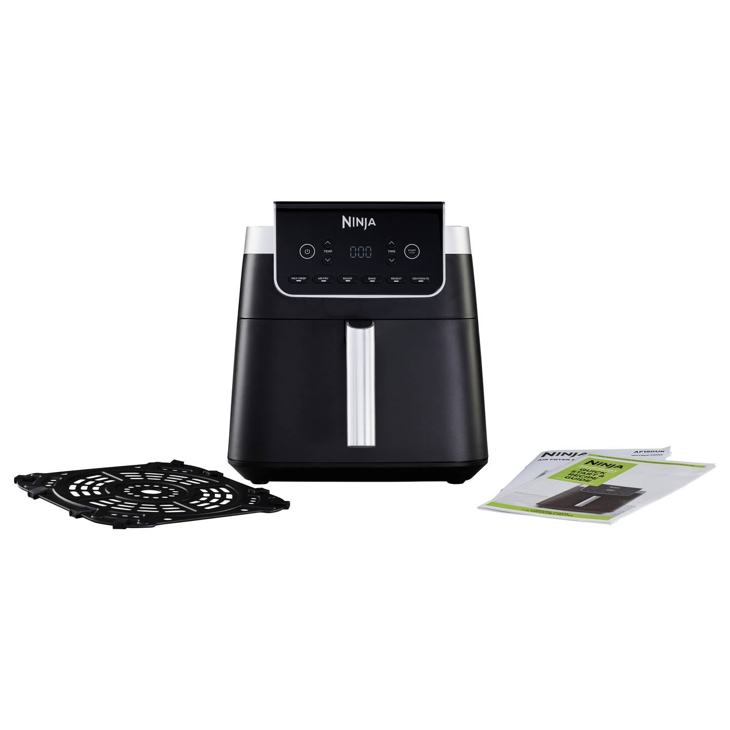 Ninja AF180EU Heißluft-Fritteuse 6,2 l 2000 W 240 °C Schwarz Silber - 0622356278782
