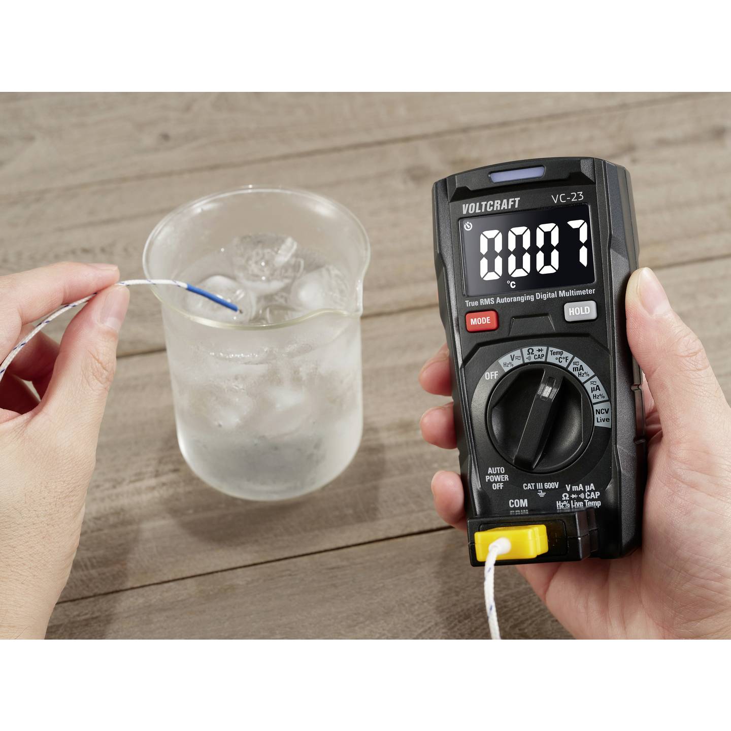 VOLTCRAFT VC-23 Digitales Hand-Multimeter Strommesser Spannungsmesser Messgerät - 4064161317618