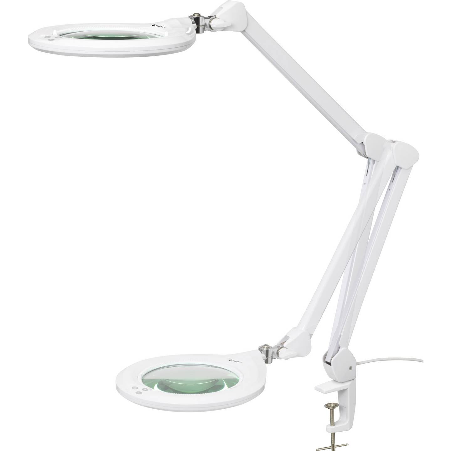 Toolcraft LED Lupenleuchte 1.75x 1160lm dimmbar Klemme 17.8cm 1200mm Höhe - 4064161194813