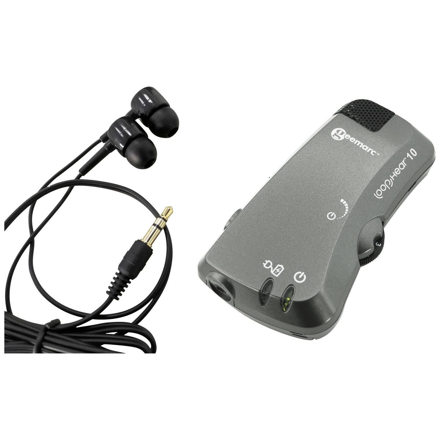Geemarc Hörverstärker Headsetanschluss Hörgerät kompatibel Handverstärker 80W - 3521350012187
