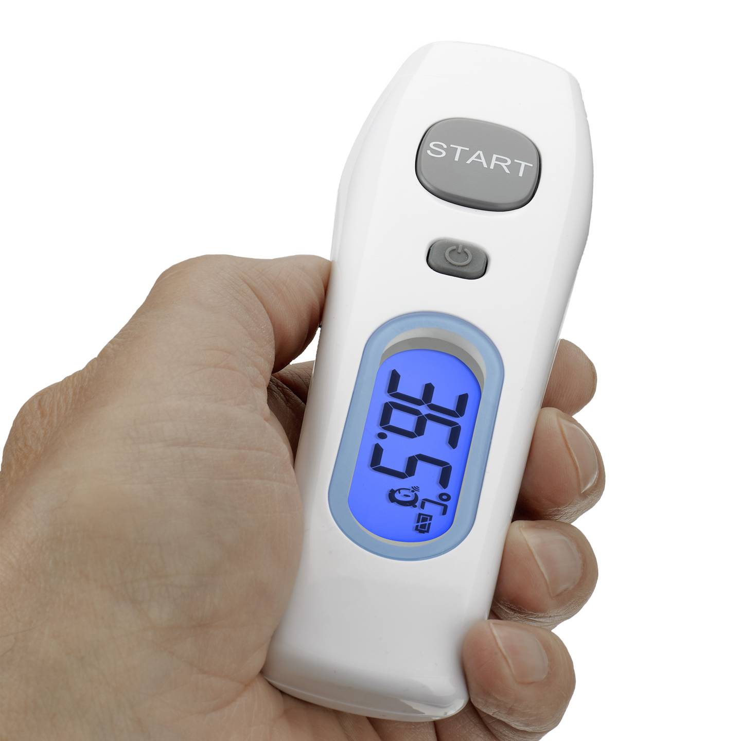 TFA Dostmann Infrarot Fieberthermometer Berührungslos Fieberalarm 1 Sekunde weiß - 4009816036117