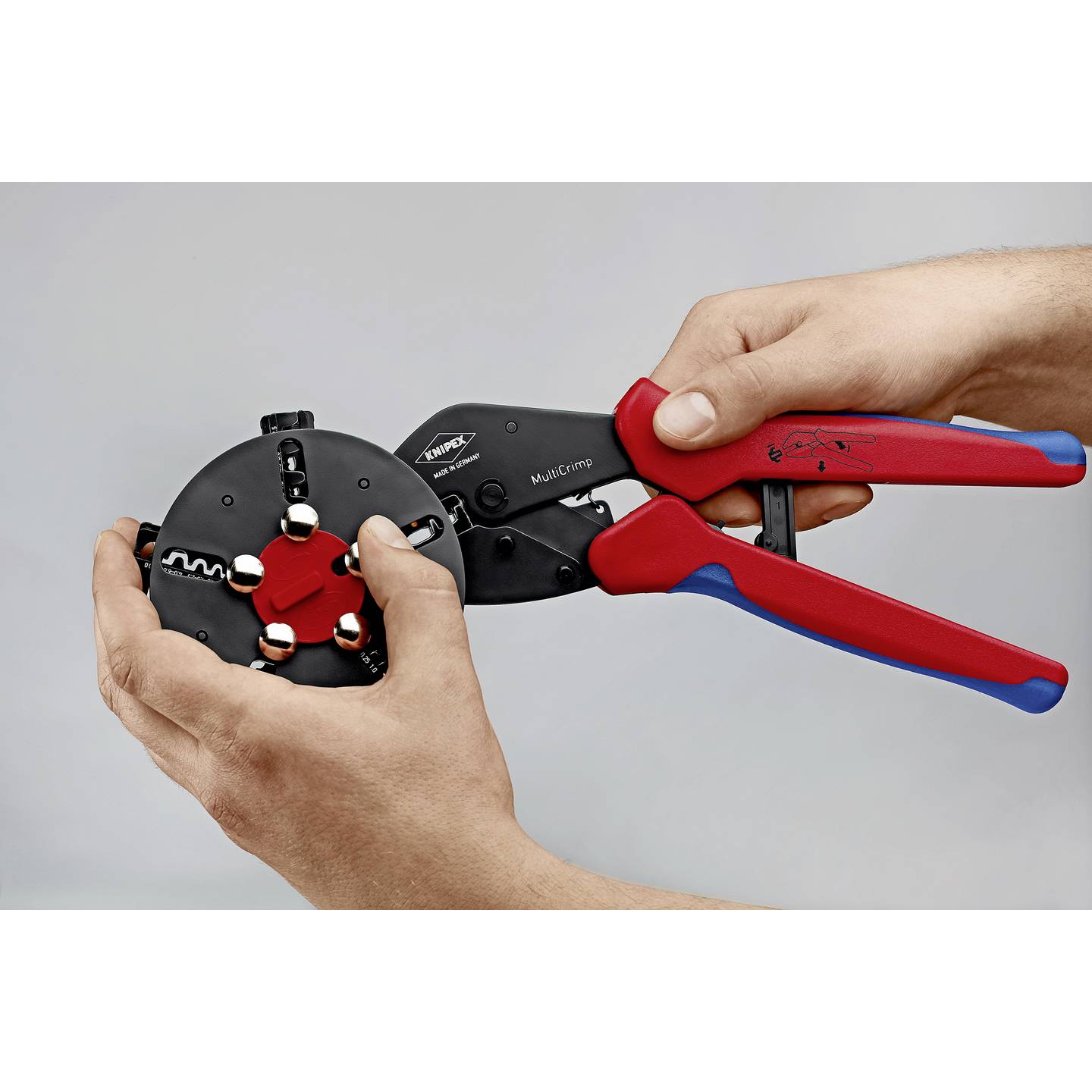 Knipex Crimpzange MultiCrimp 97 33 01 für unisolierte Steckverbinder 250mm 770g - 4003773066927