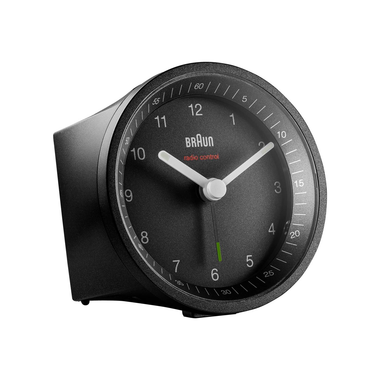 Braun Funkwecker Quarzwecker analog DCF77 Akku schwarz gelb 1 Alarmzeit - 4007218670090
