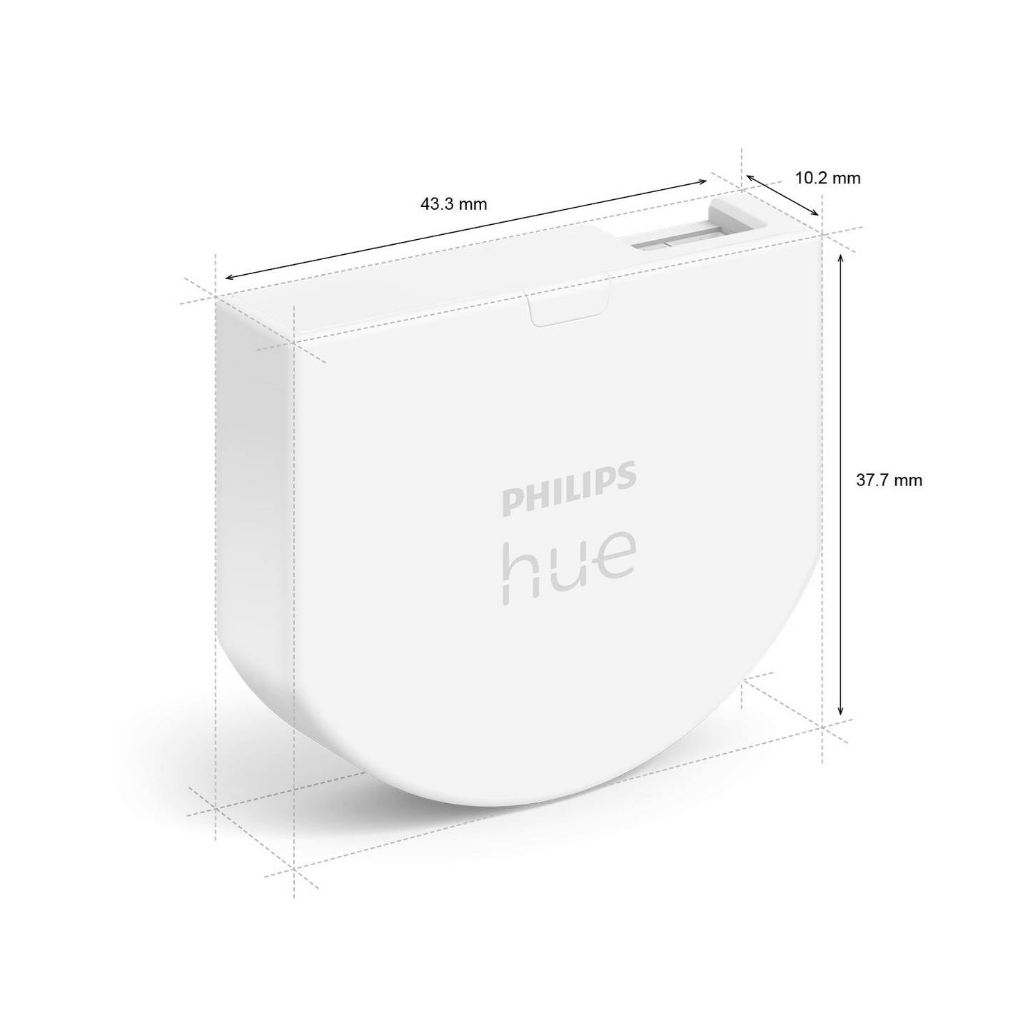 Philips Hue Wandschalter Modul 871951431802100 Wandschalter Lampe 2er Set Weiß - 8719514318021