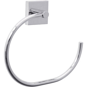 B-Ware Tesa Handtuchring Metall Klebstoff Chrom Badezimmer Handtuchhalter elegant 78