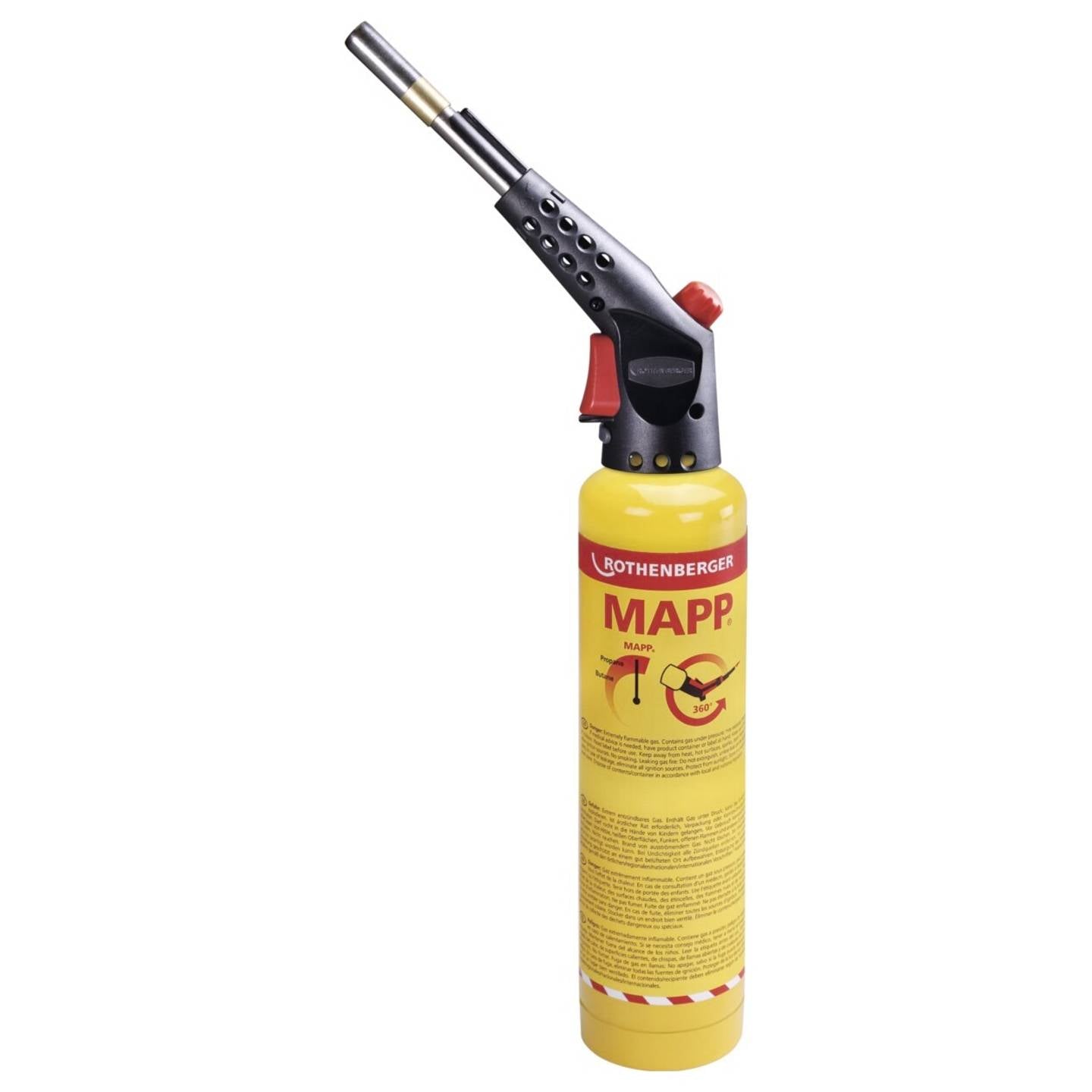 Rothenberger Zyklonbrenner ROFIRE GLOBAL 7/16 Zoll MAPP Gas Piezo-Zündung - 4004625467619