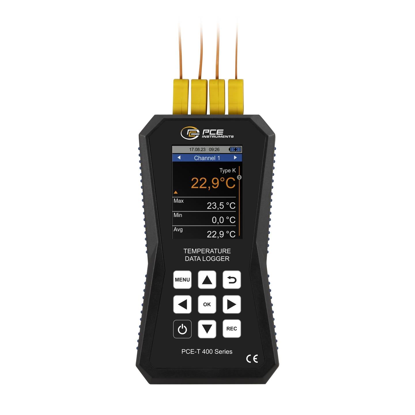 PCE Instruments Temperatur-Datenlogger PCE-T 420 4-Kanal hohe Genauigkeit USB-C - 4250348733160