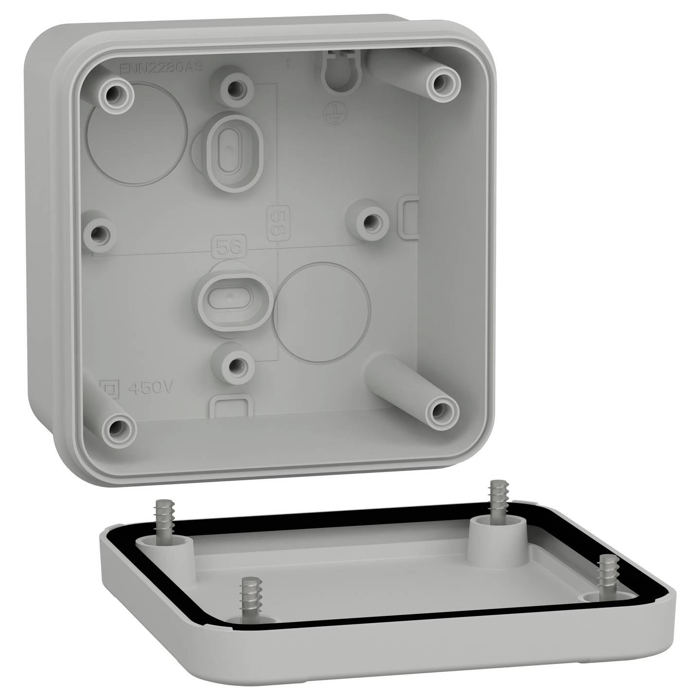 Schneider Electric Gehäuse PanelSeT TBS NSYTBS885 IP66 Lichtgrau 89x89x54mm 5 - 3606480165214