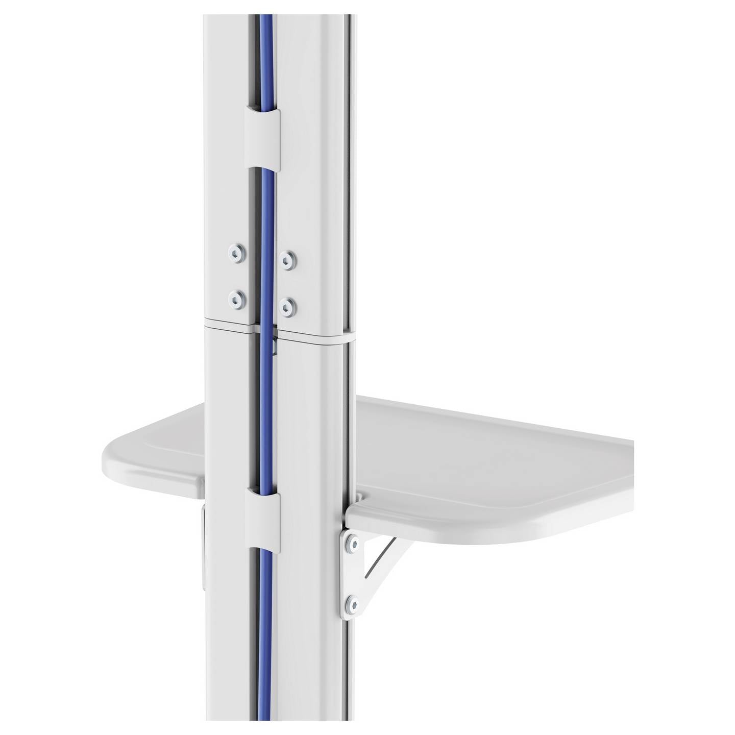 SpeaKa Professional TV-Standfuß Bodenständer 37-86 Zoll höhenverstellbar weiß - 4064161394367