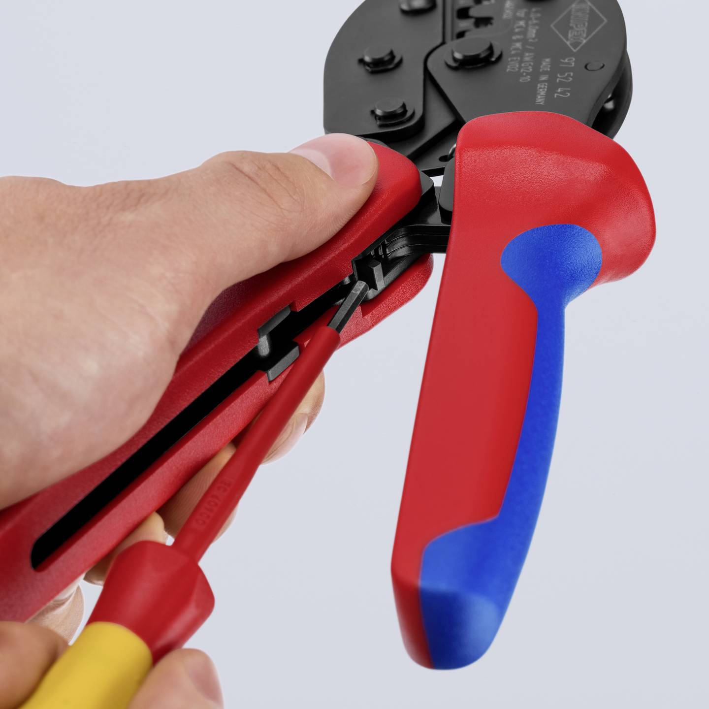 Knipex Crimpzange PreciForce 97 52 42 Handwerkzeug Zange MC4 Steckverbinder - 4003773092117