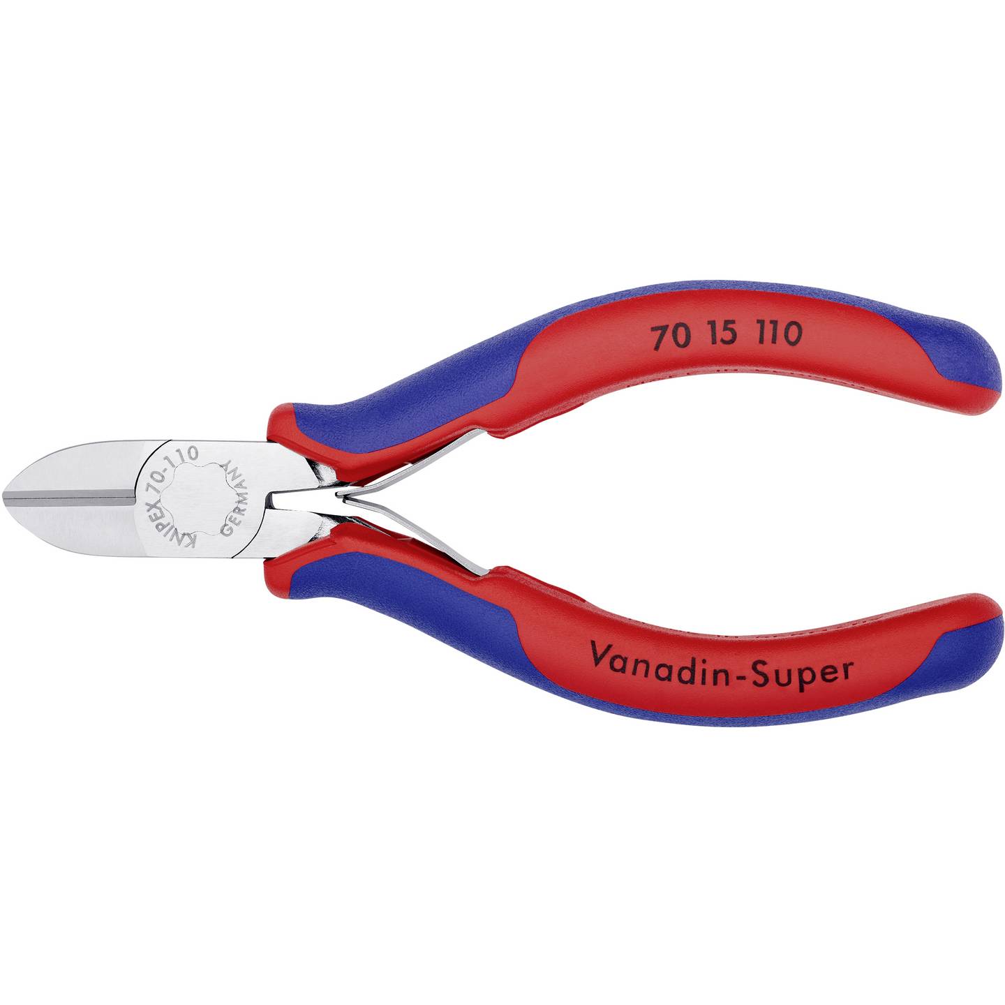 Knipex 70 15 110 Werkstatt Seitenschneider mit Facette 110 mm Schneidwerkzeug - 4003773029649