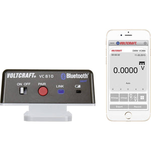 B-Ware Voltcraft Bluetooth-Adapter VC810 für VC-800-Serie kabellose Verbindung 55g