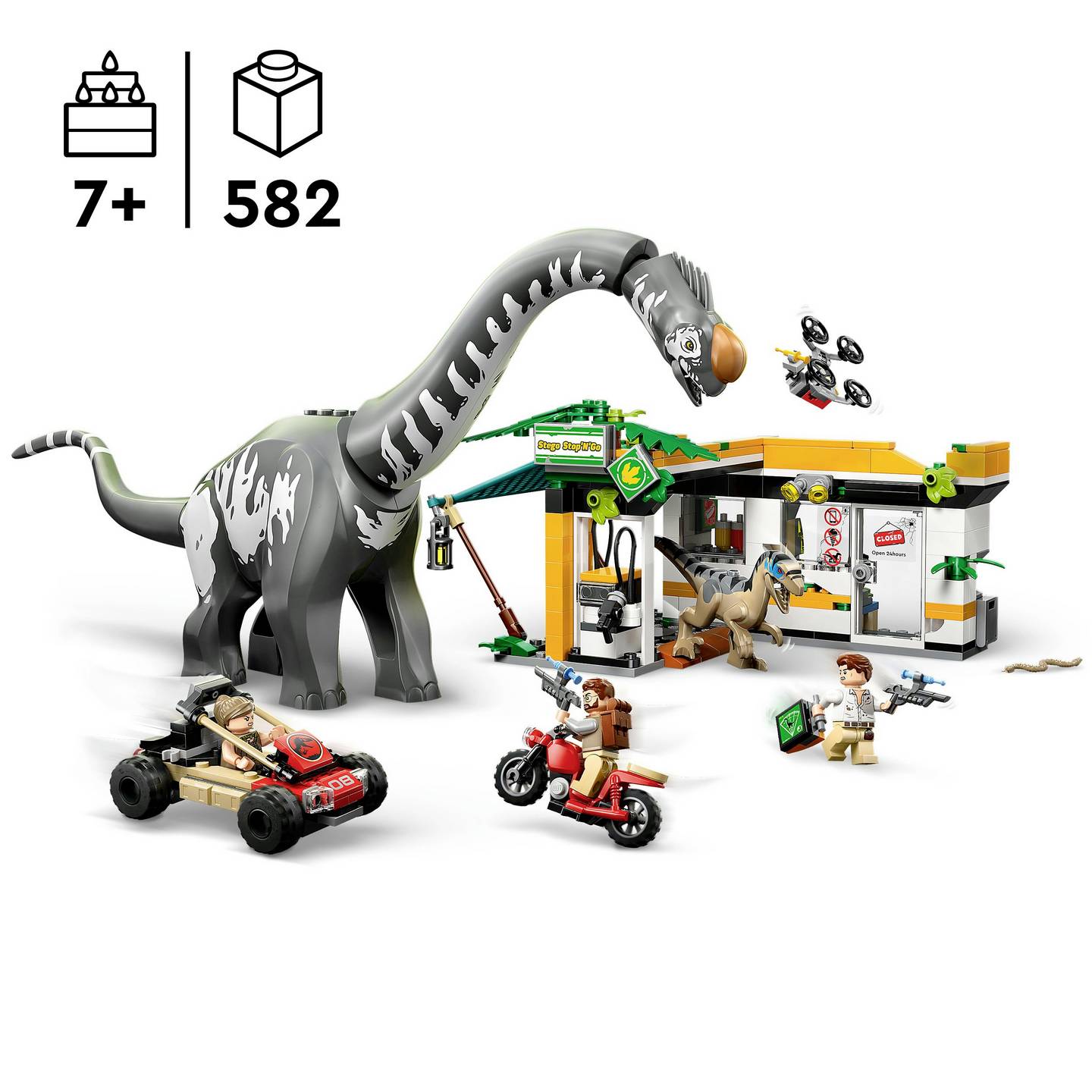 LEGO Jurassic World Bauset Spielset Dinosaurier Raptor Titanosaurus Abenteuer - 5702017812786