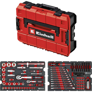 B-Ware Einhell 201-tlg Werkzeugkoffer Allrounder 370513 bestückt rot-schwarz