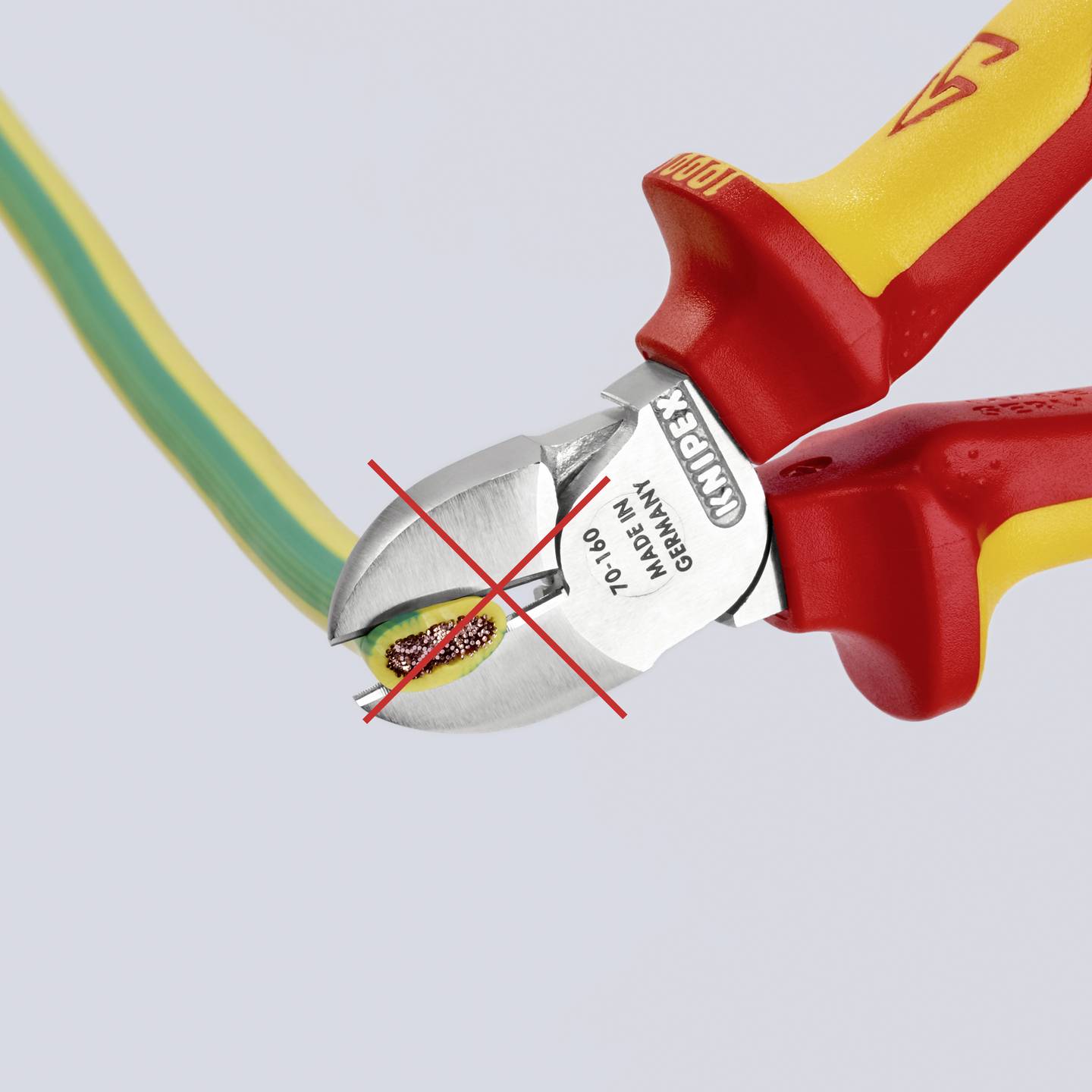 Knipex Seitenschneider VDE 70 06 160 Zange Handwerkzeug 160mm Vanadiumstahl - 4003773021995