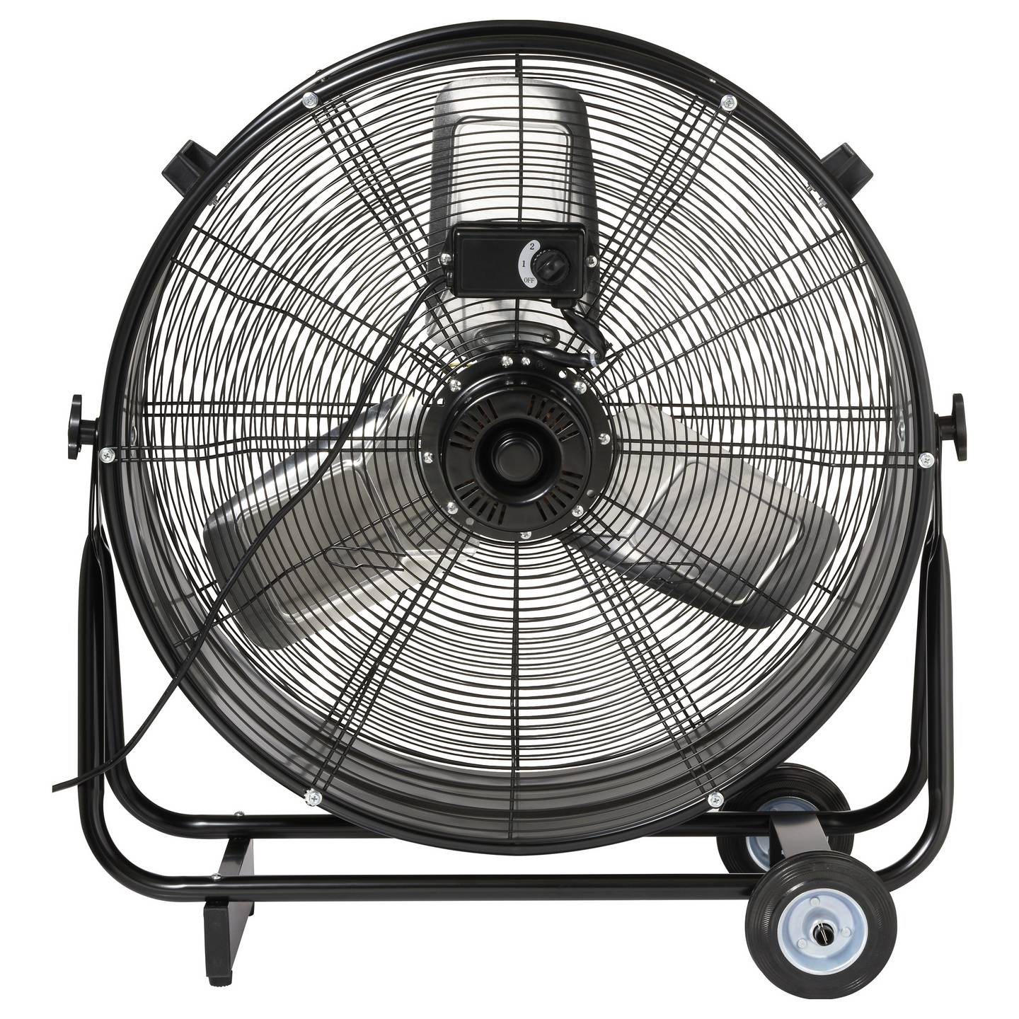 Sygonix Bodenventilator Gebläse 330W Heizgerät Lüfter schwarz schwenkbar Ø745mm - 4064161342597