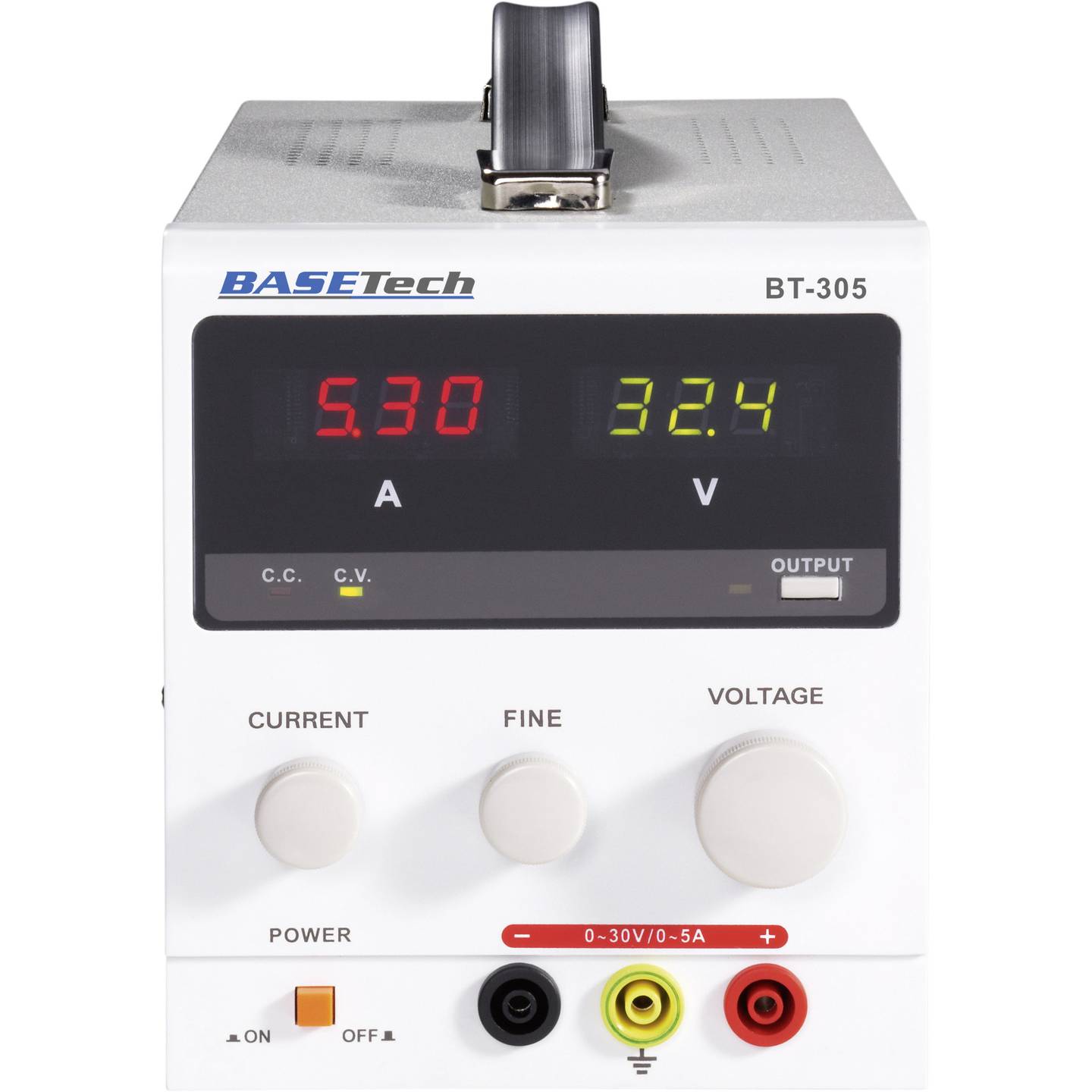 Basetech BT 305 Labornetzgerät Netzteil Netzgerät einstellbar 0-30V 0-5A 150W - 4016138679137