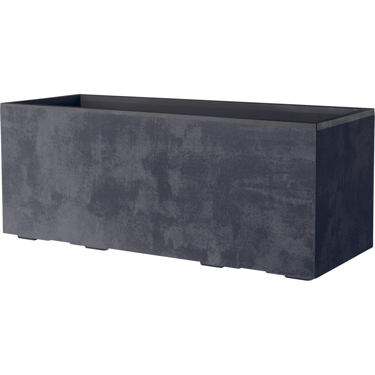 Deroma Pflanzkasten Hochbeet Millennium 39x99,3cm Anthrazit mit 8 Rädern - 0191942097446
