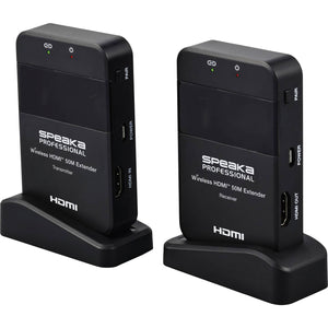 B-Ware SpeaKa Professional HDMI Funkübertragung 50m 5GHz 1920x1080 schwarz Set
