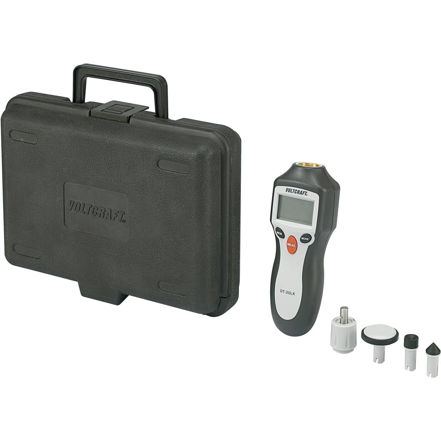 Voltcraft Drehzahlmesser DT-30LK SE mechanisch optisch 2-20000 U/min LCD 210g - 4064161234298