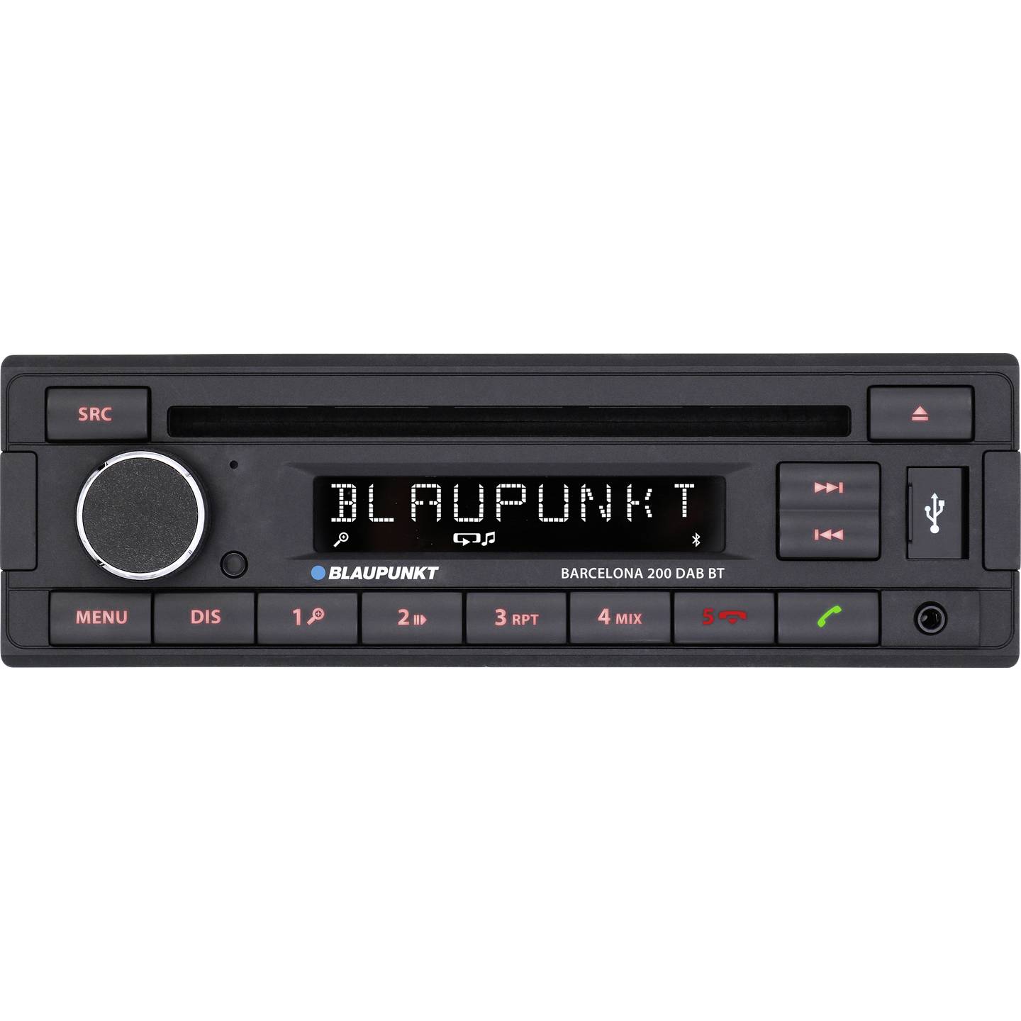 Blaupunkt Autoradio Barcelona 200 DAB BT Bluetooth Freisprecheinrichtung schwarz - 4260499852375