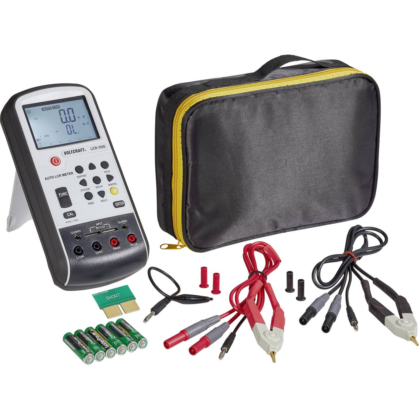 Voltcraft LCR-300 Komponententester digital LCR-Messgerät CAT I Anzeige Gerät - 4016138762181