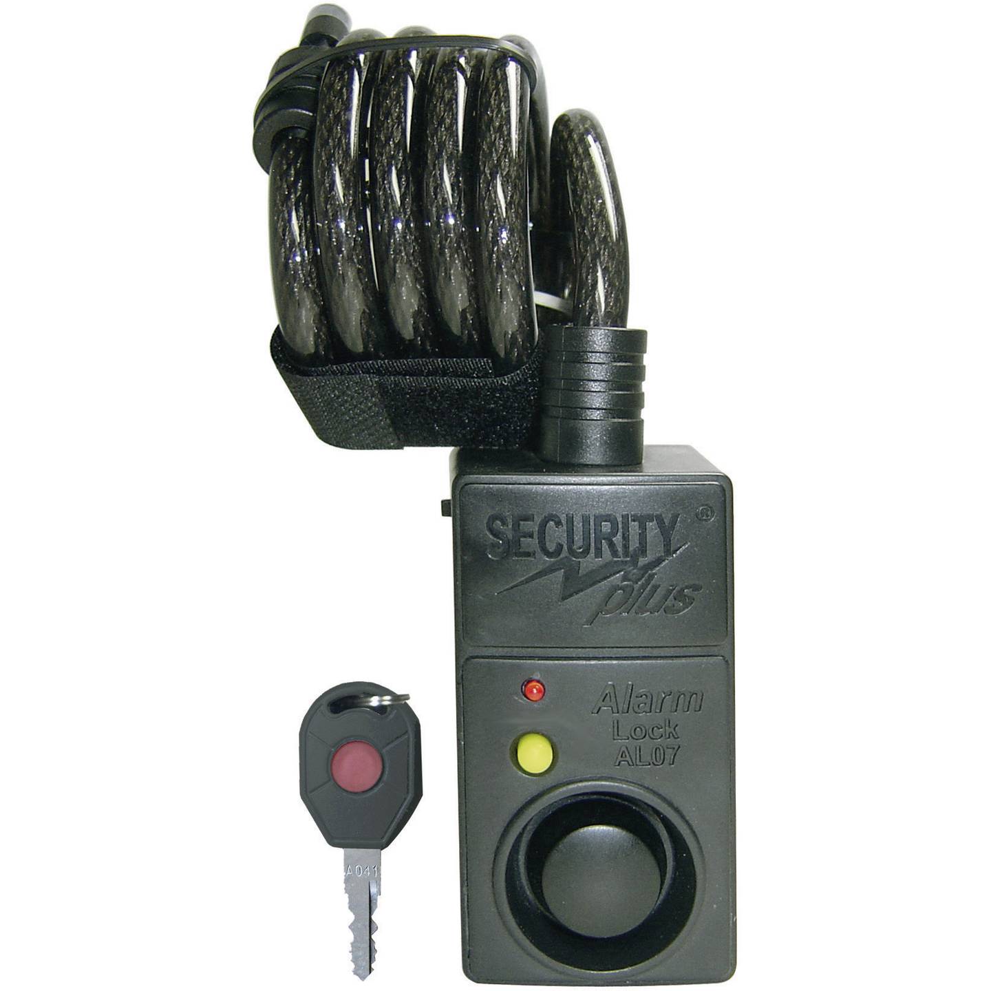 Security Plus Kabelschloss AL07 mit Alarm und Bewegungsmelder schwarz 1200mm - 4016232064143