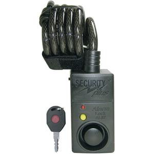 B-Ware Security Plus Kabelschloss AL07 mit Alarm und Bewegungsmelder schwarz 1200mm