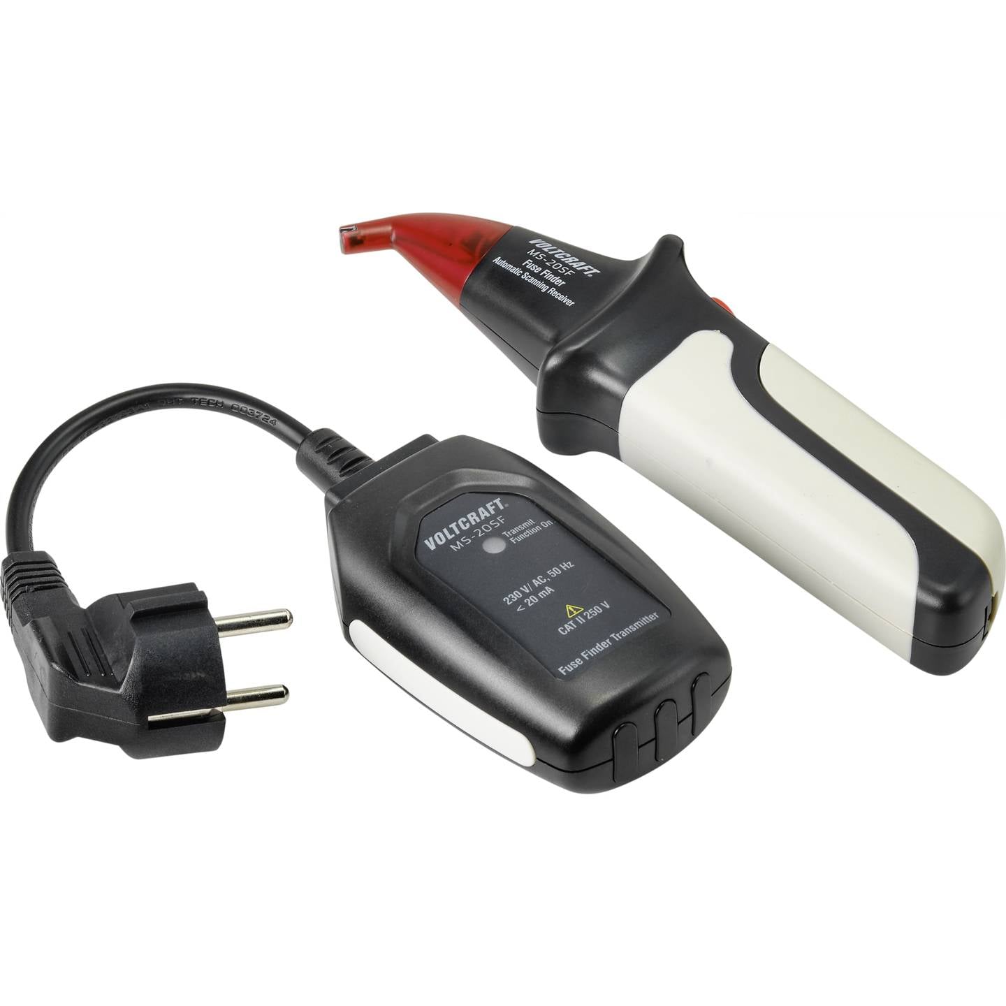 Voltcraft Sicherungsfinder Stromkreisfinder MS-20SF Sender Empfänger 218g CAT - 4016138842869