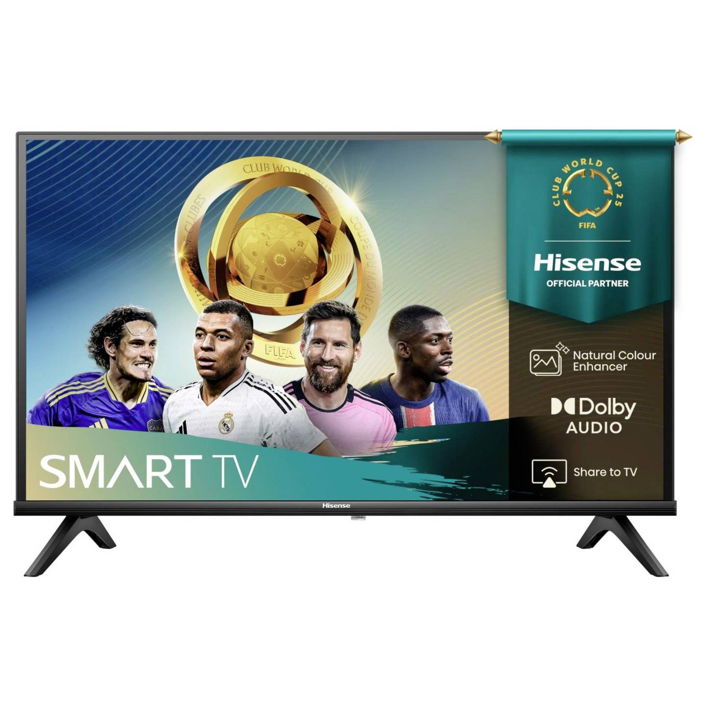 Hisense LED-TV 32 Zoll 80 cm Smart TV DVB-T WLAN HDMI Schwarz 1366x768px - 6942351417943