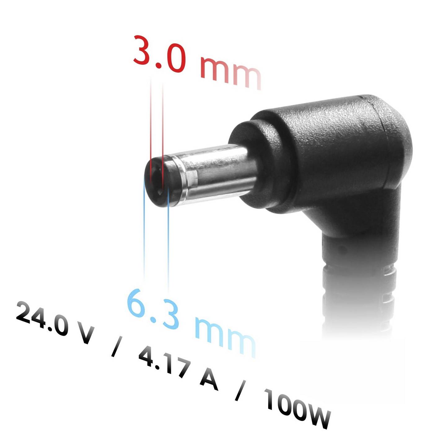 Akyga Netzteil Stromversorgung 100W 24V 4.17A für Zebra Drucker Adapter schwarz - 5901720136329